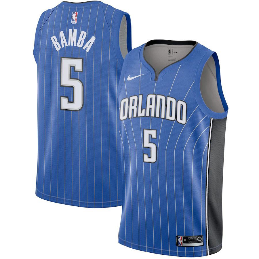 Men Orlando Magic 5 Mohamed Bamba Nike Royal Swingman NBA Jersey